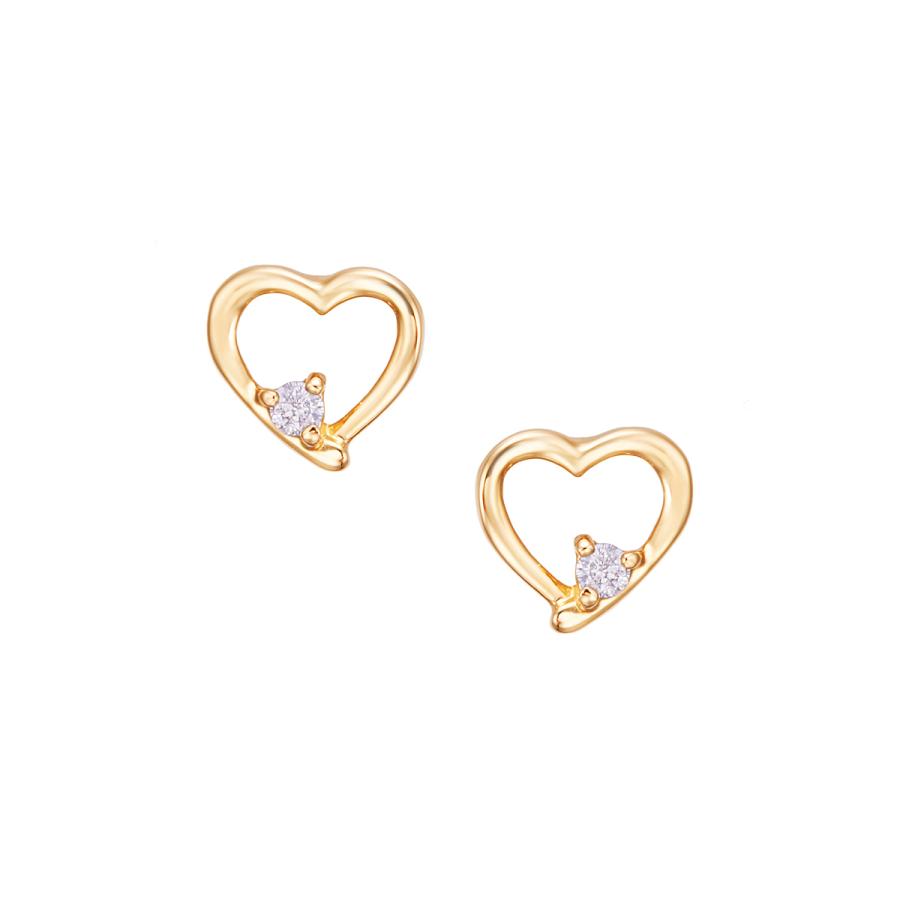 ツツミ　K18ダイヤハート型ピアス ツツミK18ダイヤハート型ピアス