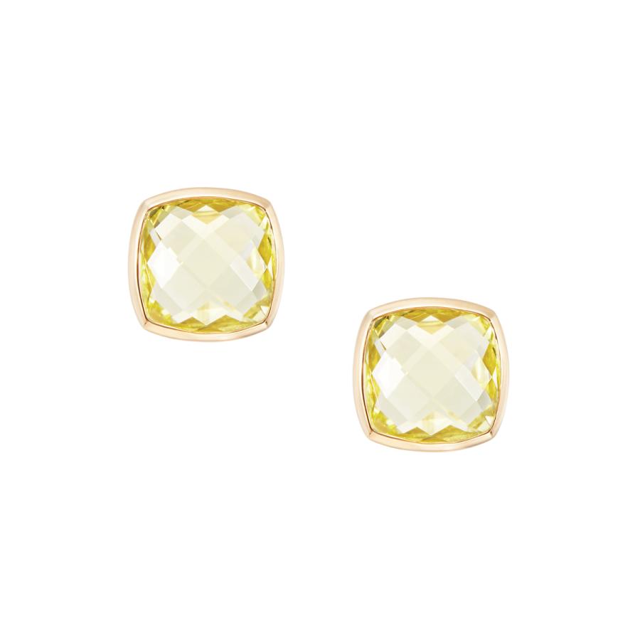 K10イエローゴールドレモンクォーツピアス ジュエリーツツミ K10イエローゴールドレモンクォーツピアス