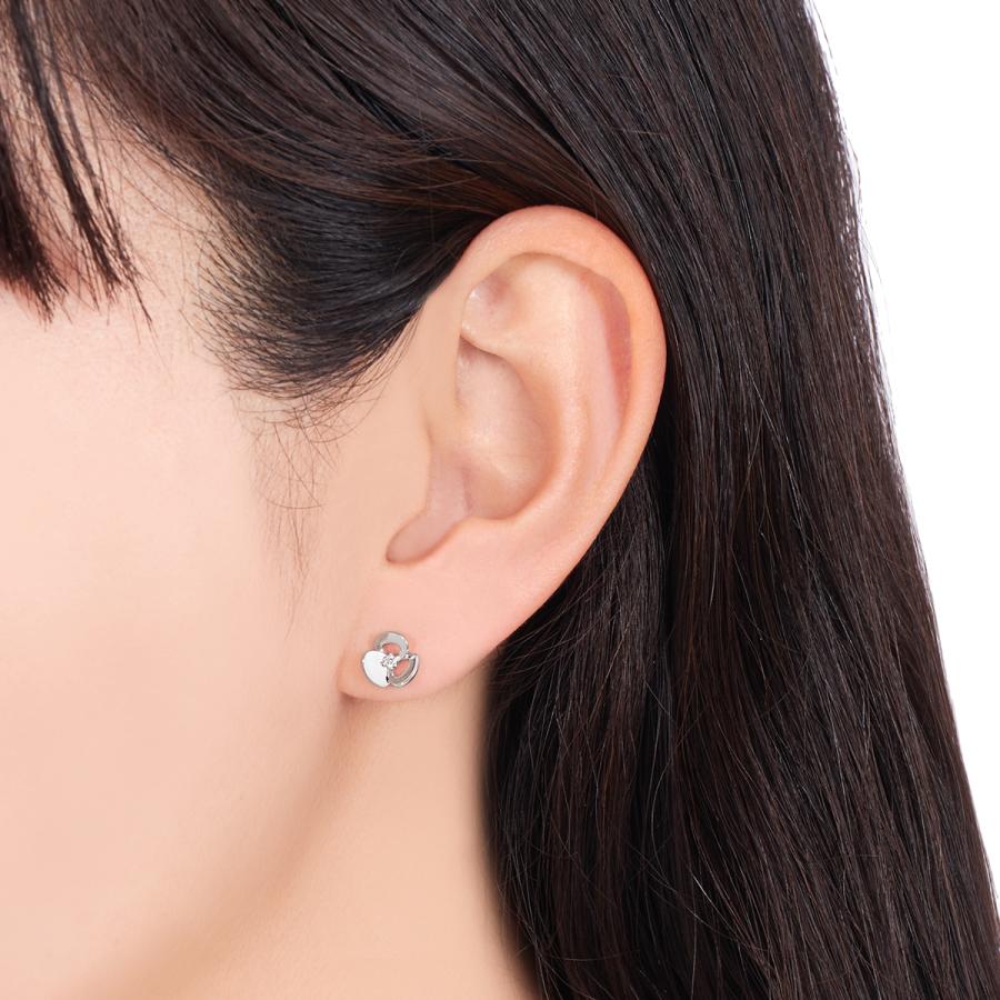 JEWELRY TSUTSUMI　K10ホワイトゴールドダイヤモンドピアス ジュエリーツツミ K10ホワイトゴールドダイヤモンドピアス