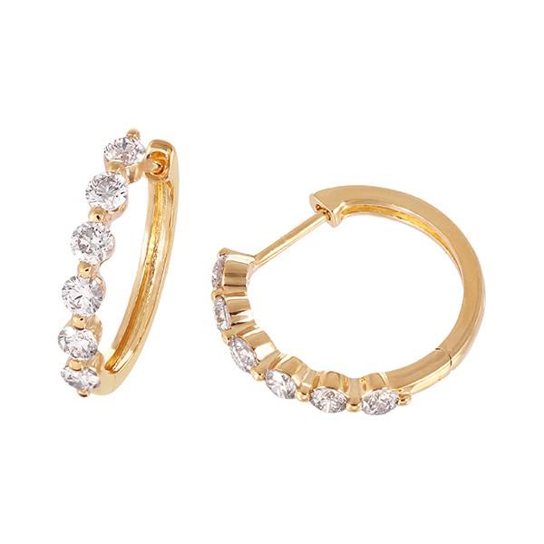 【クーポン】 K18イエローゴールドダイヤモンドピアス 【YWU2465741665】(89600円)