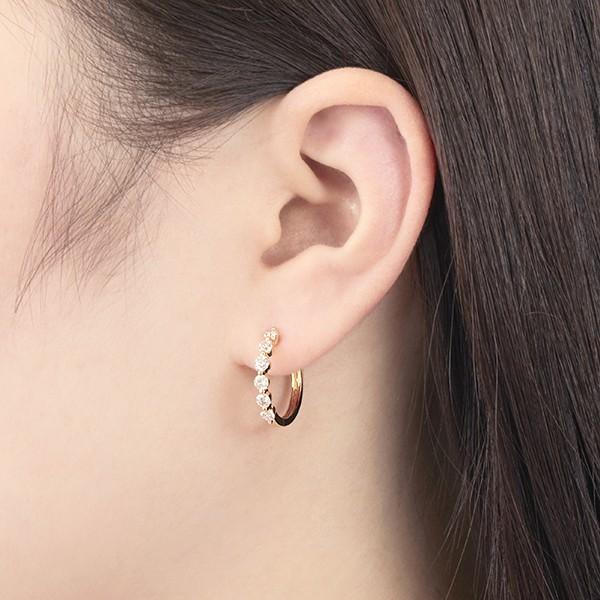 【クーポン】 K18イエローゴールドダイヤモンドピアス 【YWU2465741665】(89600円)