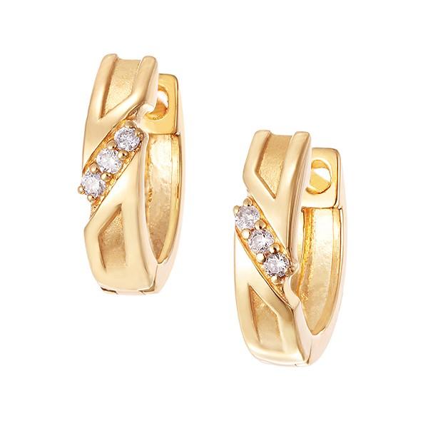 【国産】 K18イエローゴールドダイヤモンドピアス 【I2638445685】(16560円)