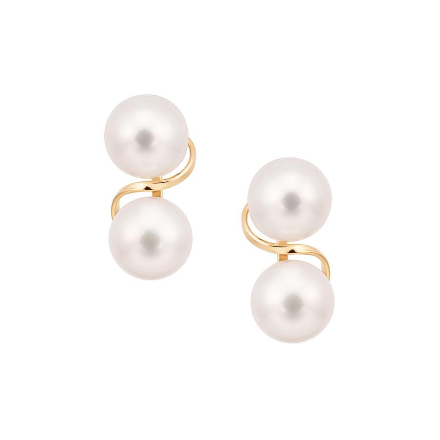 淡水パールピアス　ツツミ　K18 K18イエローゴールド淡水パールピアス（6mm）(RPE125-003)|TSUTSUMI