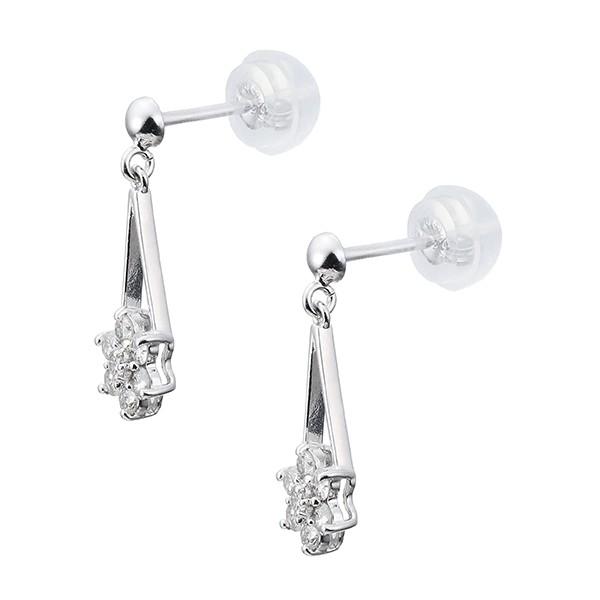 【タイムセール】 プラチナダイヤモンドピアス 【2485473333】(15600円)