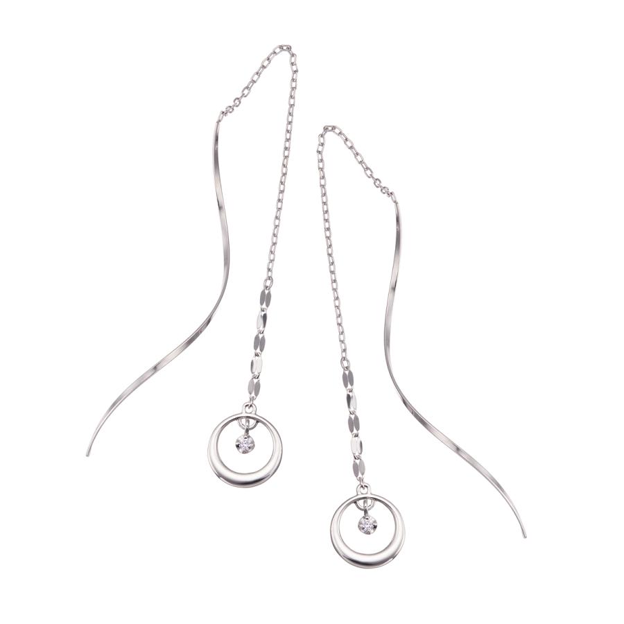 K10ホワイトゴールドダイヤモンドピアス :RPE900-002:ジュエリーツツミ