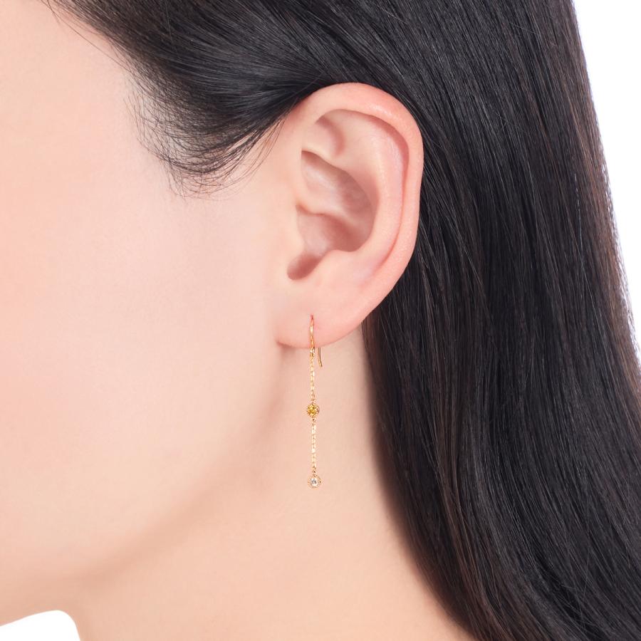 ジュエリーツツミ K10イエローゴールドイエローサファイアピアス