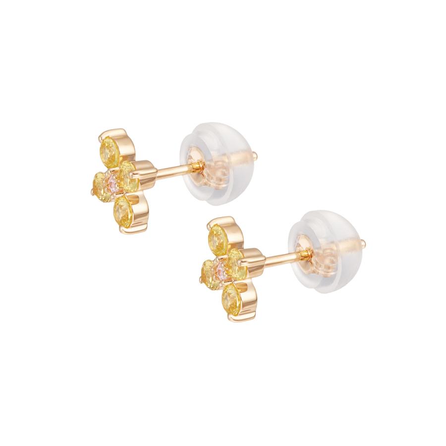 K10イエローサファイアピアス ジュエリーツツミ K10イエローゴールドイエローサファイアピアス