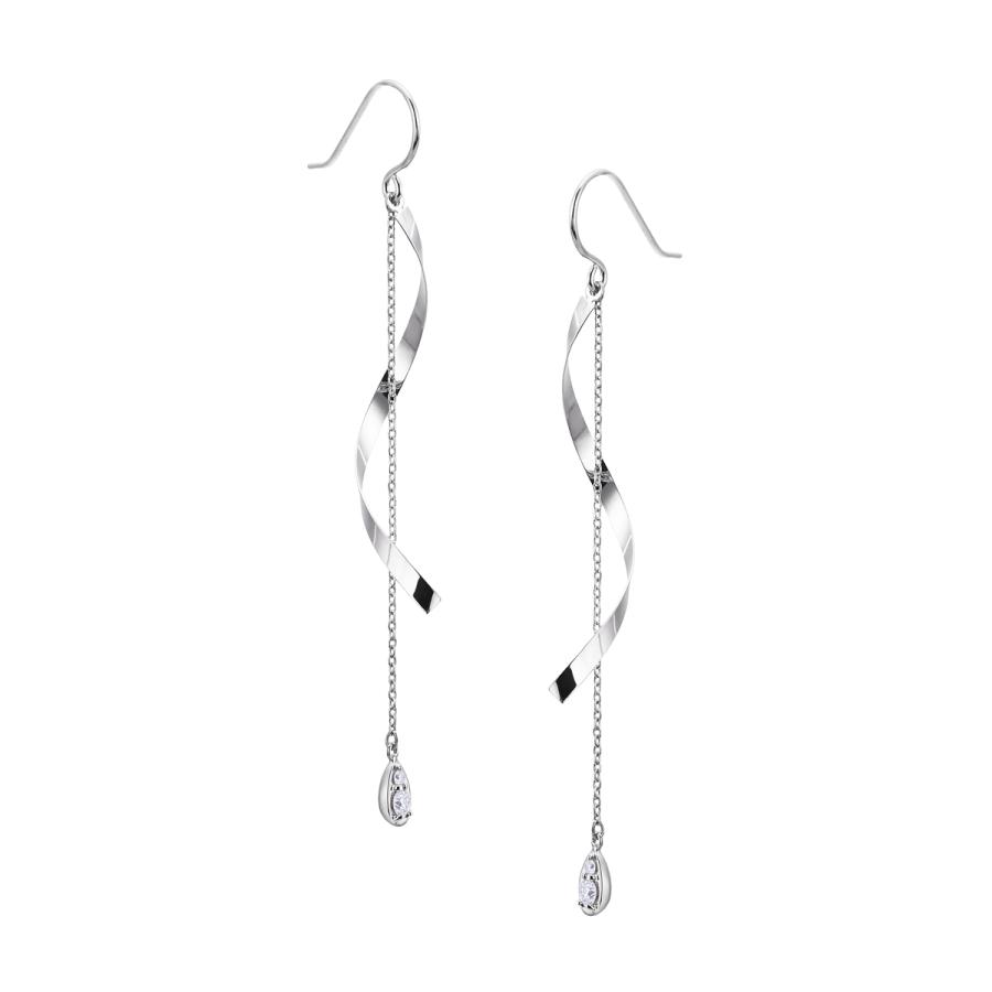 ジュエリーツツミ K18ホワイトゴールドダイヤモンドピアス