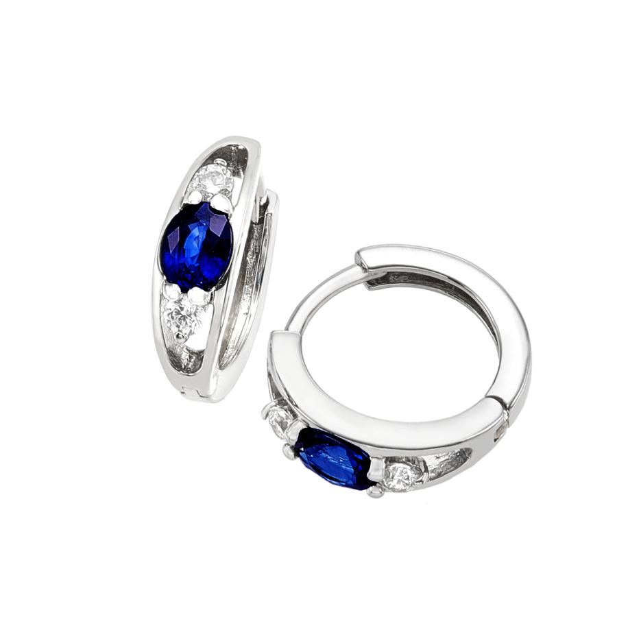 ジュエリーツツミ ツツミ ピアス K10ホワイトゴールドサファイア ジュエリーツツミ ツツミ ピアス K10ホワイトゴールドサファイア