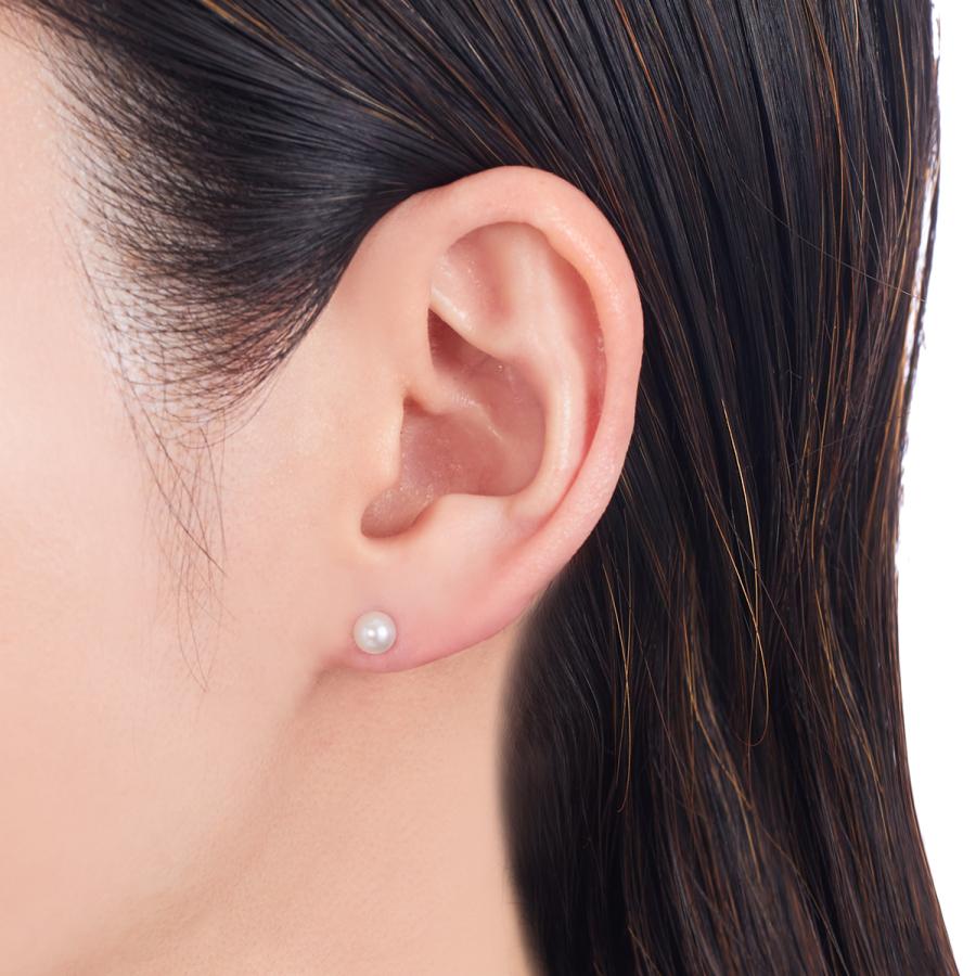 ジュエリーツツミ プラチナアコヤ真珠ピアス（4.5mm） : ジュエリー