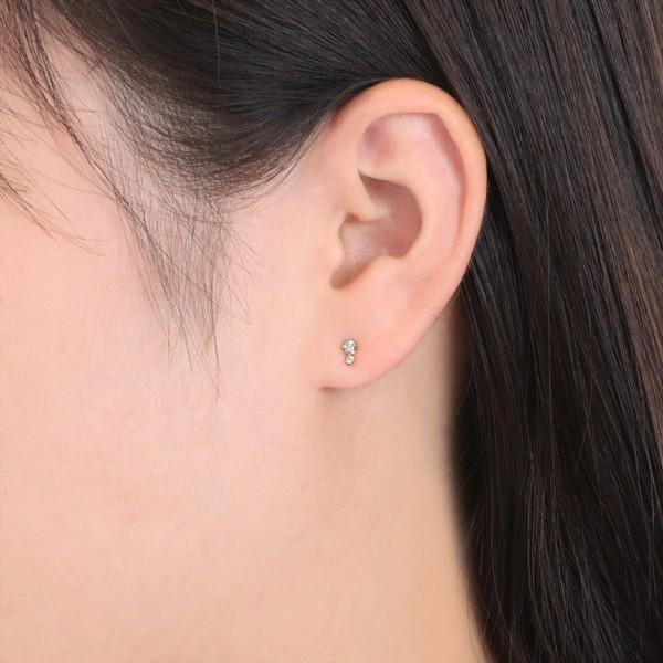 プラチナダイヤモンドピアス 