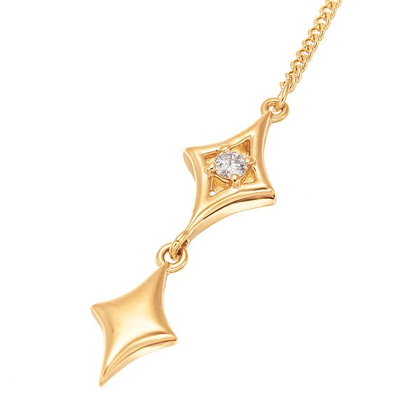 K18イエローゴールドダイヤモンドピアス 