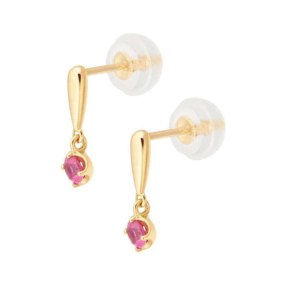 ルビーピアス18K（ジュエリーツツミ） ジュエリーツツミ K18イエローゴールドルビーピアス