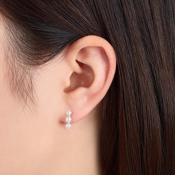 ジュエリーツツミ K10イエローゴールド淡水パールピアス : ジュエリー