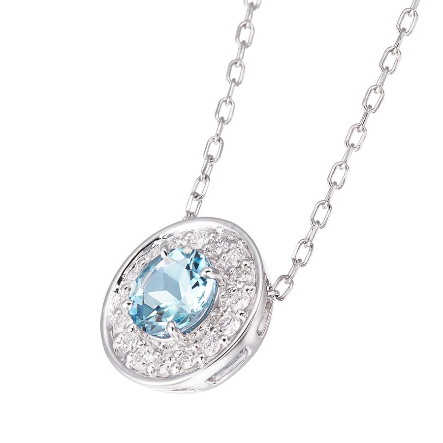 ★レア物 新品未開封 プラチナアクアマリンネックレス 【UOI9824425915】(35700円)