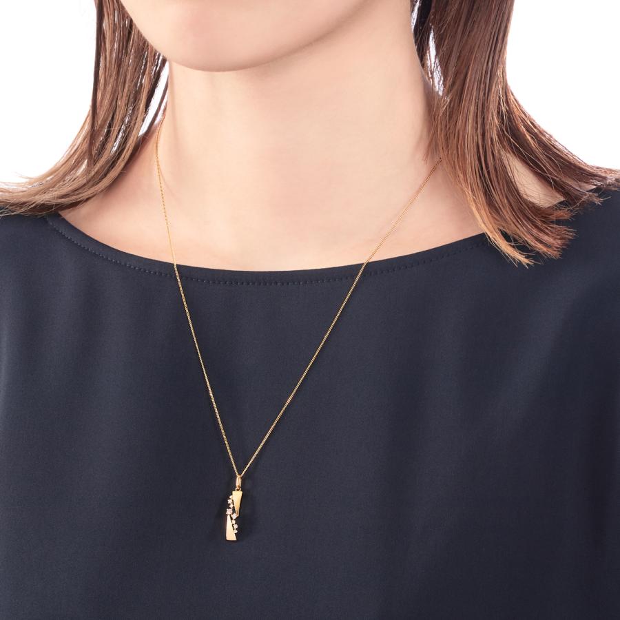 ジュエリーツツミ K18イエローゴールドダイヤモンドネックレス