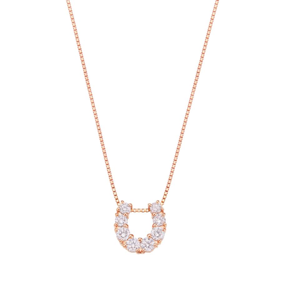 ジュエリーツツミ K18ピンクゴールドダイヤモンドネックレス