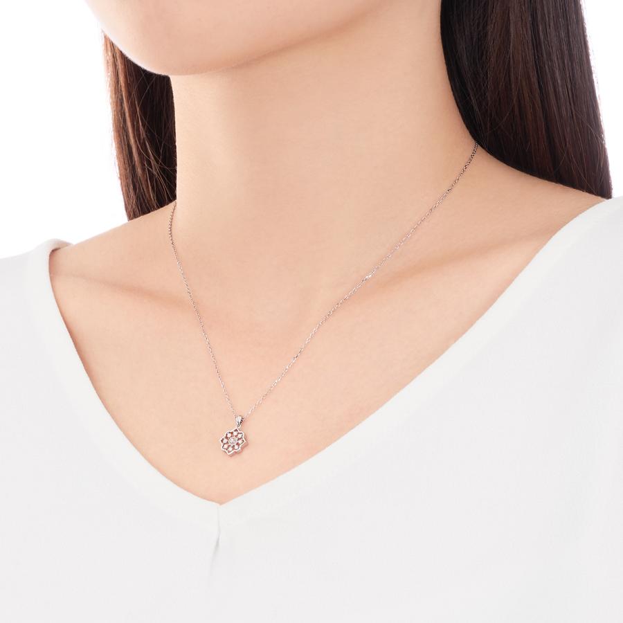 TSUTSUMI K10ホワイトゴールドダイヤモンドネックレス ジュエリーツツミ K10ホワイトゴールドダイヤモンドネックレス