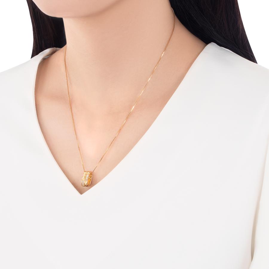 ジュエリーツツミ K18イエローゴールドダイヤモンドネックレス