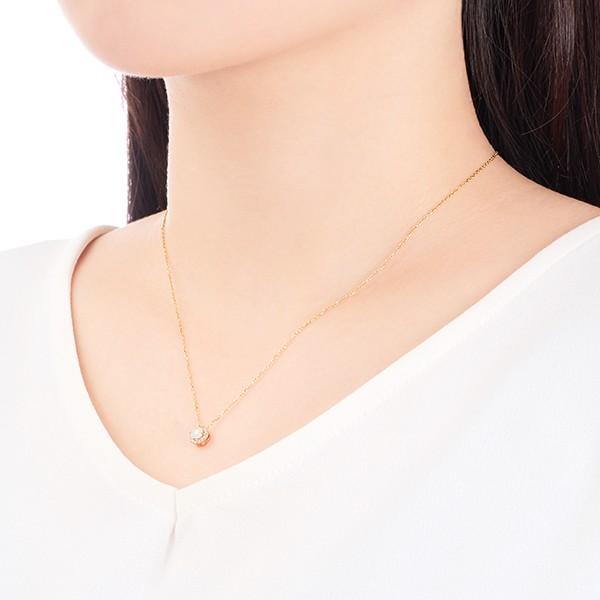 ジュエリーツツミK10ゴールド オパール ネックレス K10イエローゴールドオパールネックレス(RPN804-001)|TSUTSUMI