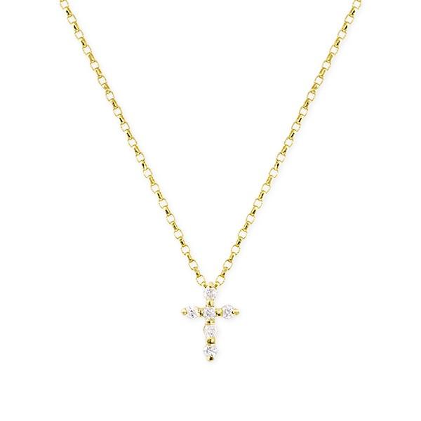 K18イエローゴールドダイヤモンドネックレス