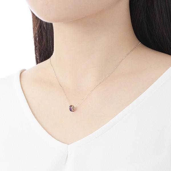 K10ホワイトゴールドマルチストーンネックレス : rpn082 : ジュエリー  