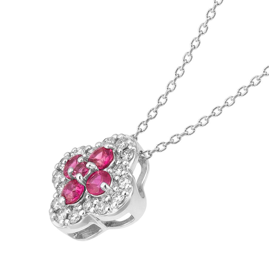 ルビー 花モチーフ pt850プラチナネックレス ジュエリーツツミ プラチナルビーネックレス : ジュエリーツツミ Yahoo