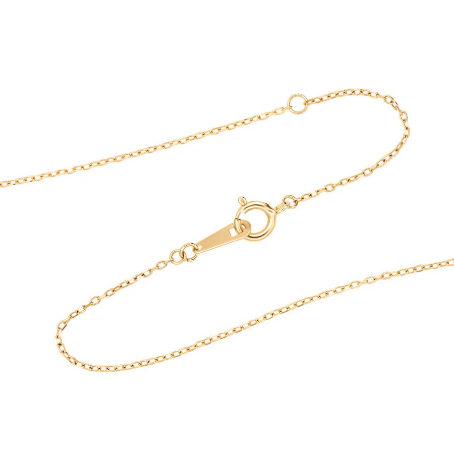 ジュエリーツツミ K10イエローゴールドホワイトトパーズネックレス