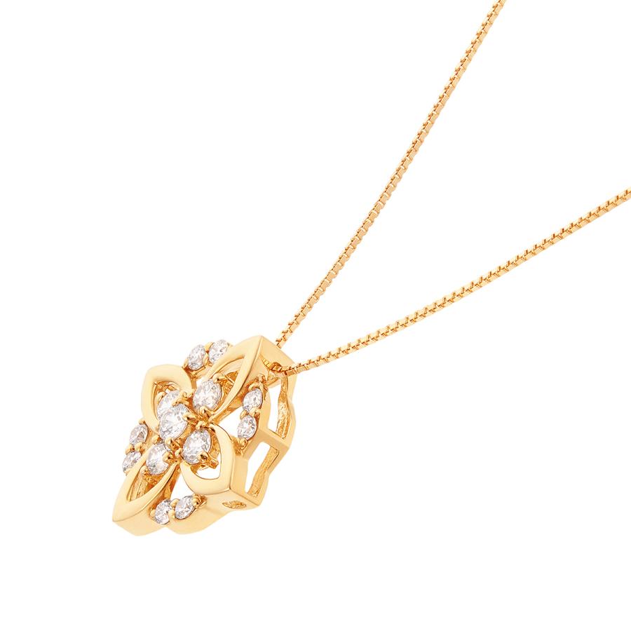 【最安値挑戦中】 K18イエローゴールドダイヤモンドネックレス 【OC9081383305】(33000円)