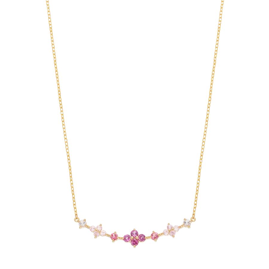 ジュエリーツツミ K10イエローゴールドマルチストーンネックレス