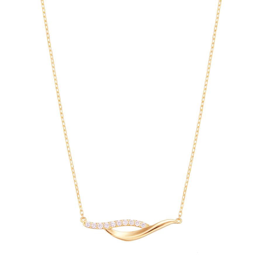 K18イエローゴールドダイヤモンドネックレス