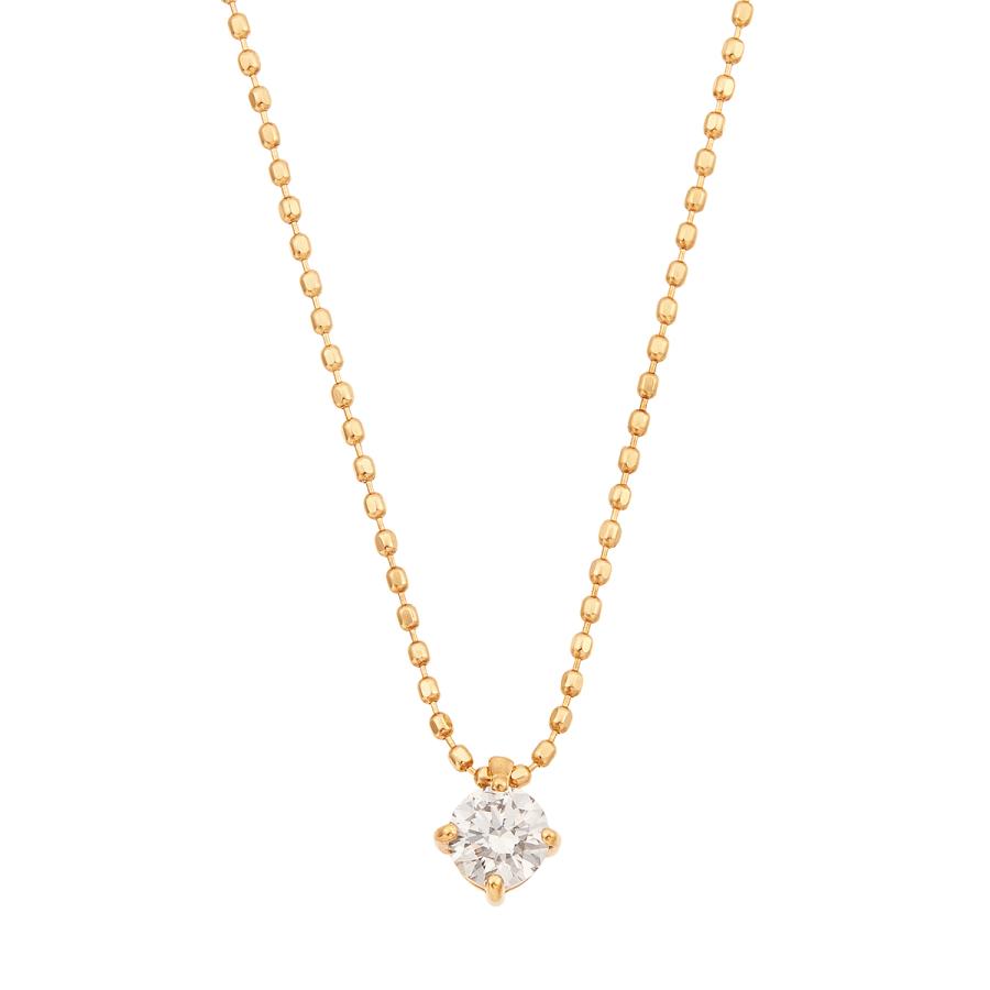 ジュエリーツツミ K18イエローゴールドダイヤモンドネックレス