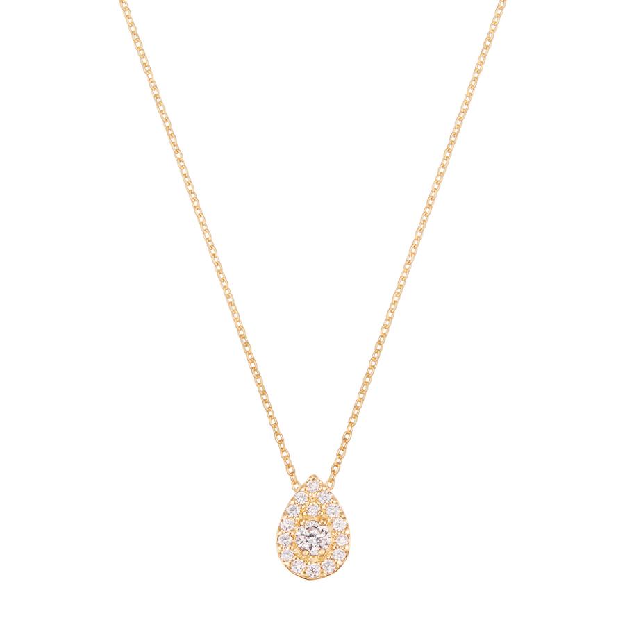 3*2様 K18 イエローゴールド ダイヤモンド ネックレス ジュエリーツツミ ジュエリーツツミ K18イエローゴールドダイヤモンドネックレス