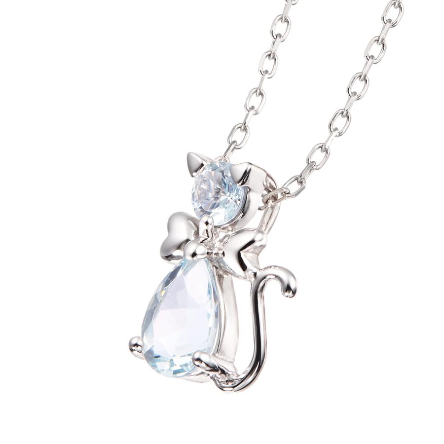 K10アクアマリンネックレス K18ネックレスお好きな方にも！ジュエリーツツミ K18イエローゴールドアクアマリンネックレス(RPN460-002