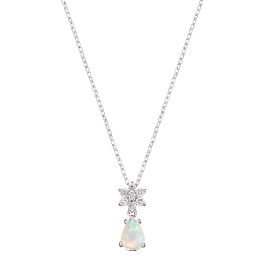 【美品】TSUTSUMI ツツミ K10ホワイトゴールドオパールネックレス K10ホワイトゴールドオパールネックレス(RPN077-002)|TSUTSUMI