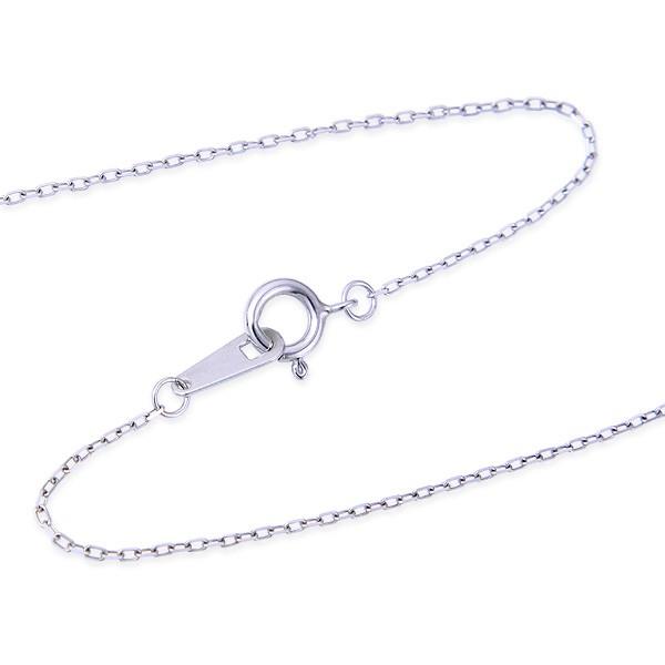 ジュエリーツツミ K10ホワイトゴールドダイヤモンドロングネックレス