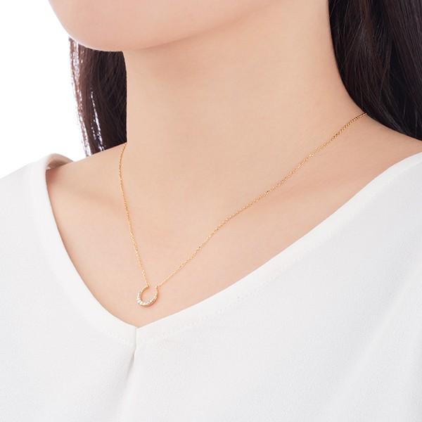 K10イエローゴールドダイヤモンドネックレス 