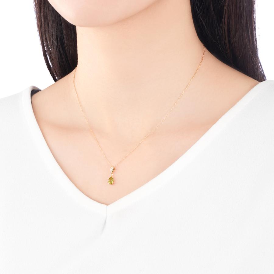 【新品未開封】 K18イエローゴールドペリドットネックレス 【A2389806219】(15000円)