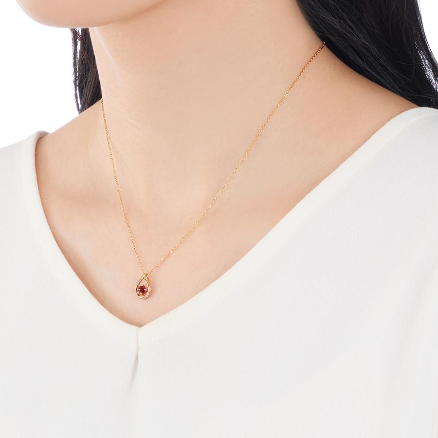 ジュエリーツツミ K10イエローゴールドアルマンダインガーネット