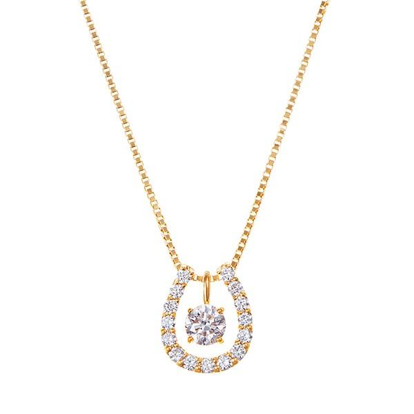 A7人気シール帳 K18イエローゴールドダイヤモンドネックレス 【1150307718】(41800円)