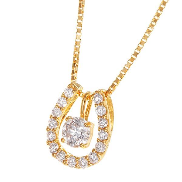 A7人気シール帳 K18イエローゴールドダイヤモンドネックレス 【1150307718】(41800円)