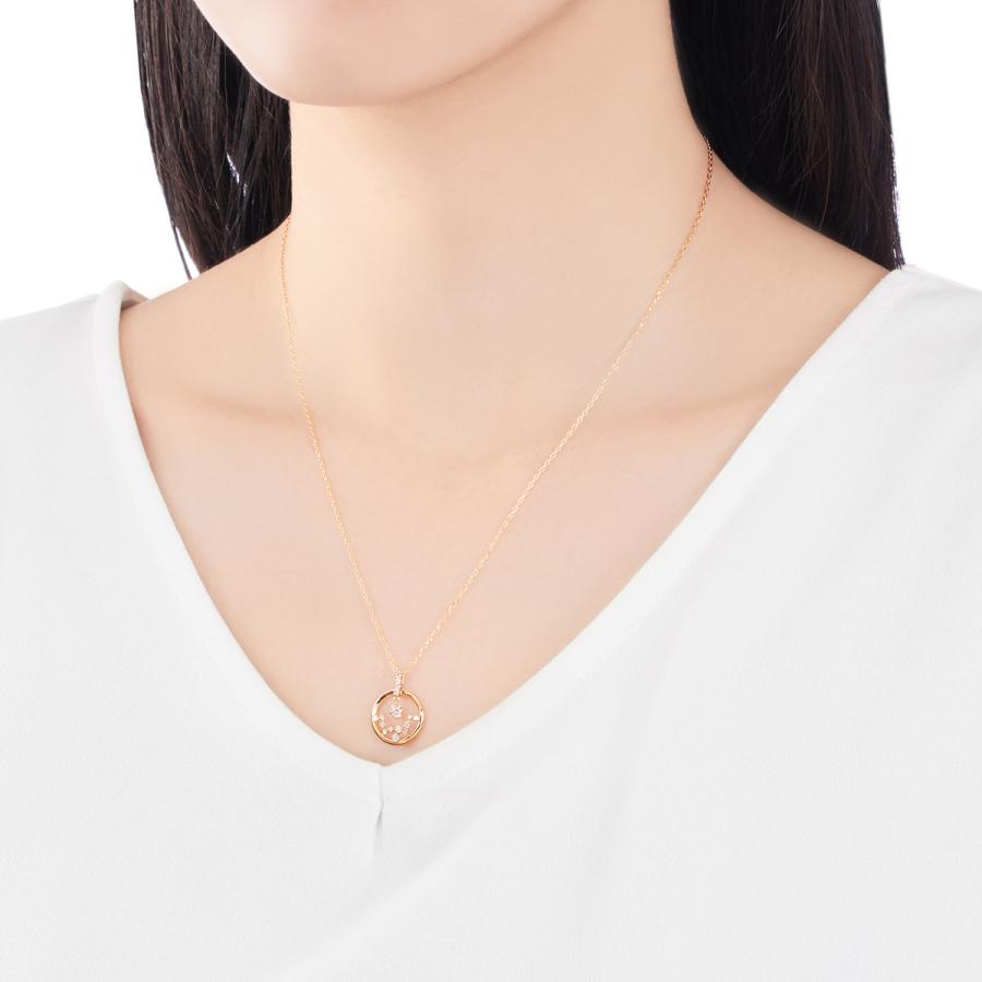 ジュエリーツツミ K18イエローゴールドダイヤモンドネックレス