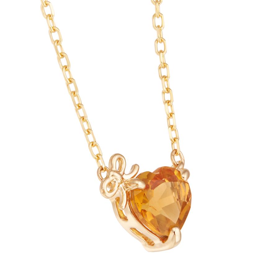 K10イエローゴールドシトリンネックレスの画像