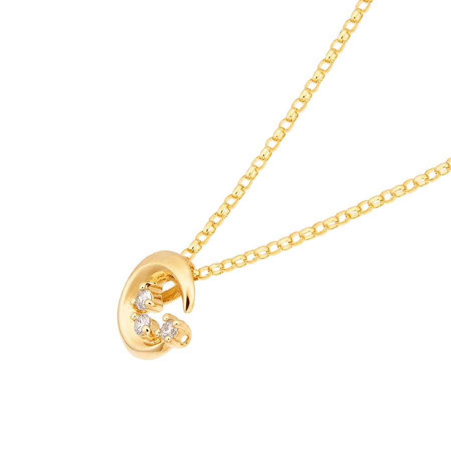 K18イエローゴールドダイヤモンドネックレス 