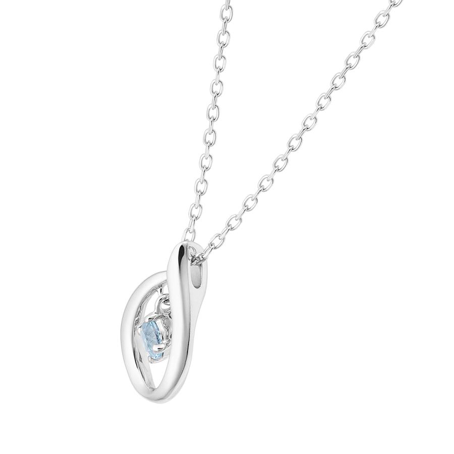 ジュエリーツツミ ブルートパーズネックレス K10 ホワイトゴールド K10ホワイトゴールドブルートパーズネックレス(RPN923)|TSUTSUMI