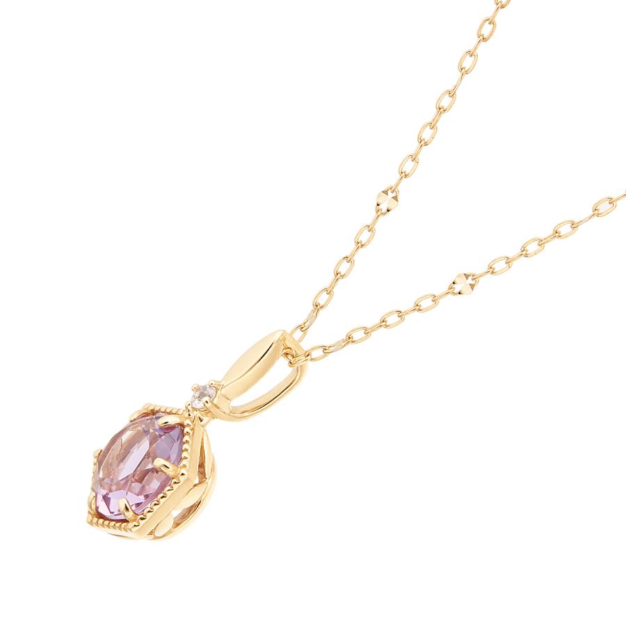 ジュエリーツツミ K10イエローゴールドライトアメシスト