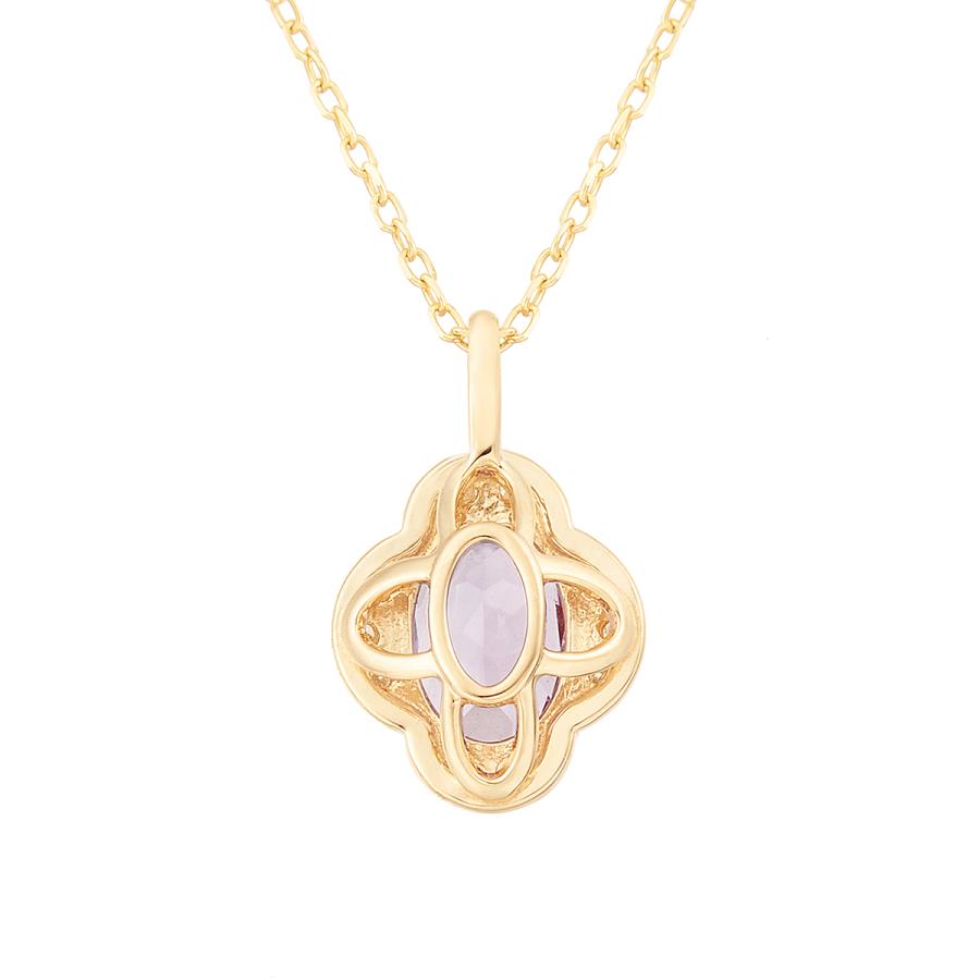 ジュエリーツツミ K10イエローゴールドライトアメシストネックレス