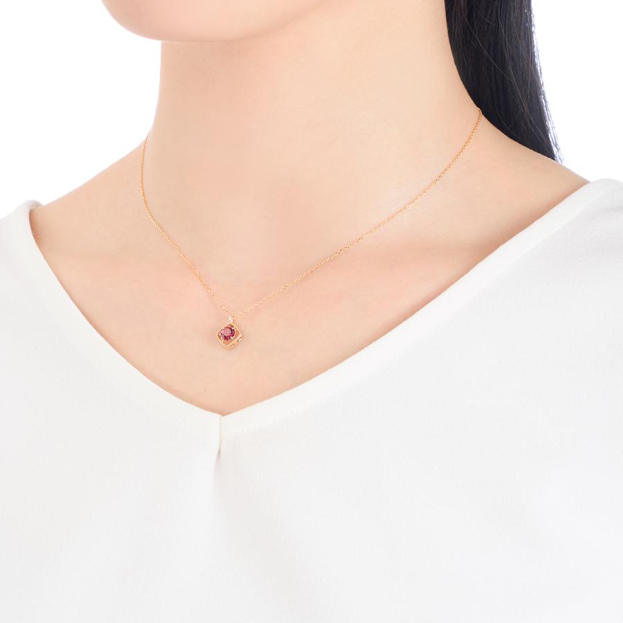 ジュエリーツツミ K10イエローゴールドロードライトガーネット