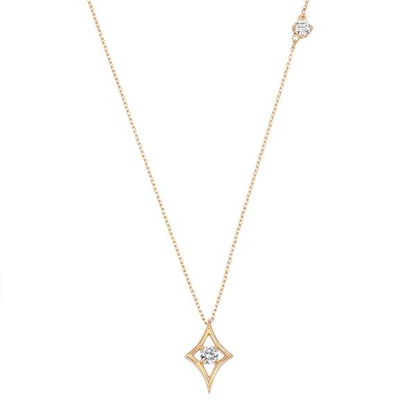 K18イエローゴールドダイヤモンドネックレス