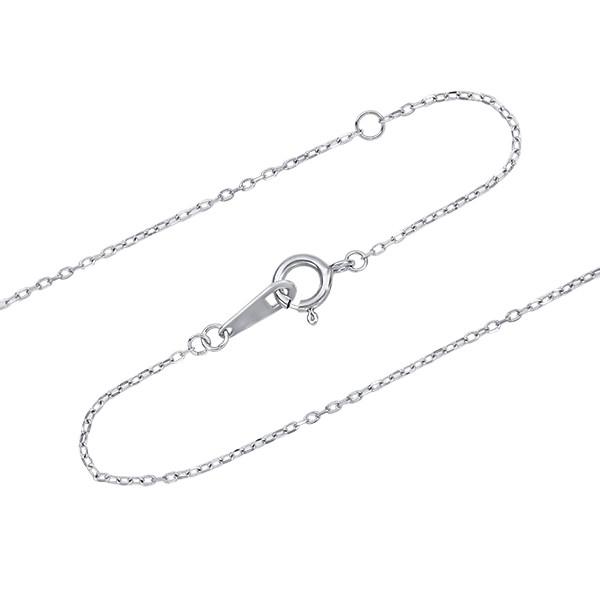 K10ホワイトゴールドサファイアネックレス 